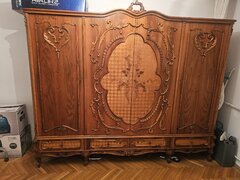 Dormitor D10 – lemn masiv, intarsii si sculptura manuala